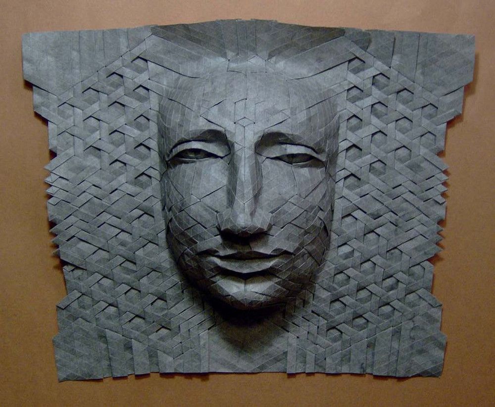 Без ножниц и клея. Оригами-маски от Джоела Купера