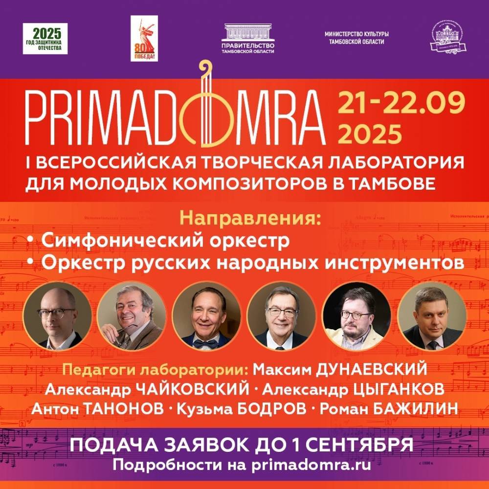 Первая творческая лаборатория «Прима Домра» приглашает молодых композиторов 