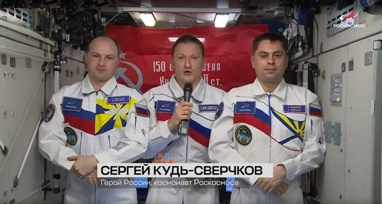 Российские космонавты поприветствовали участников кинофестиваля «День Победы» с борта МКС