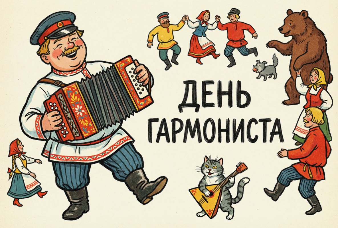 25 ноября в России отмечается День гармониста